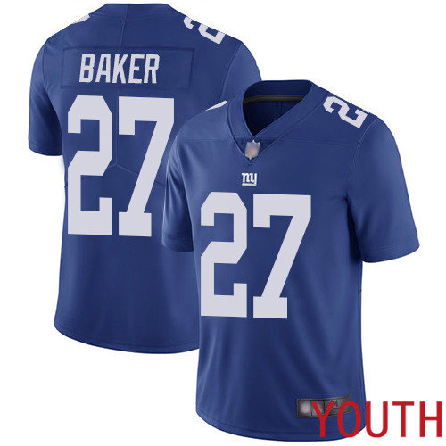 Youth New York Giants 27 Deandre Baker Royal Blue Team Color Vapor Untouchable Limited Player Football NFL Jersey